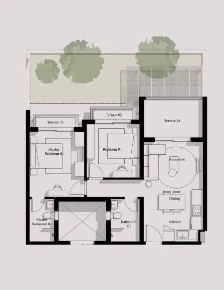 Apartment - قرية جيفيرا الساحل الشمالى إنرشيا العقارية - Jefaira North Coast