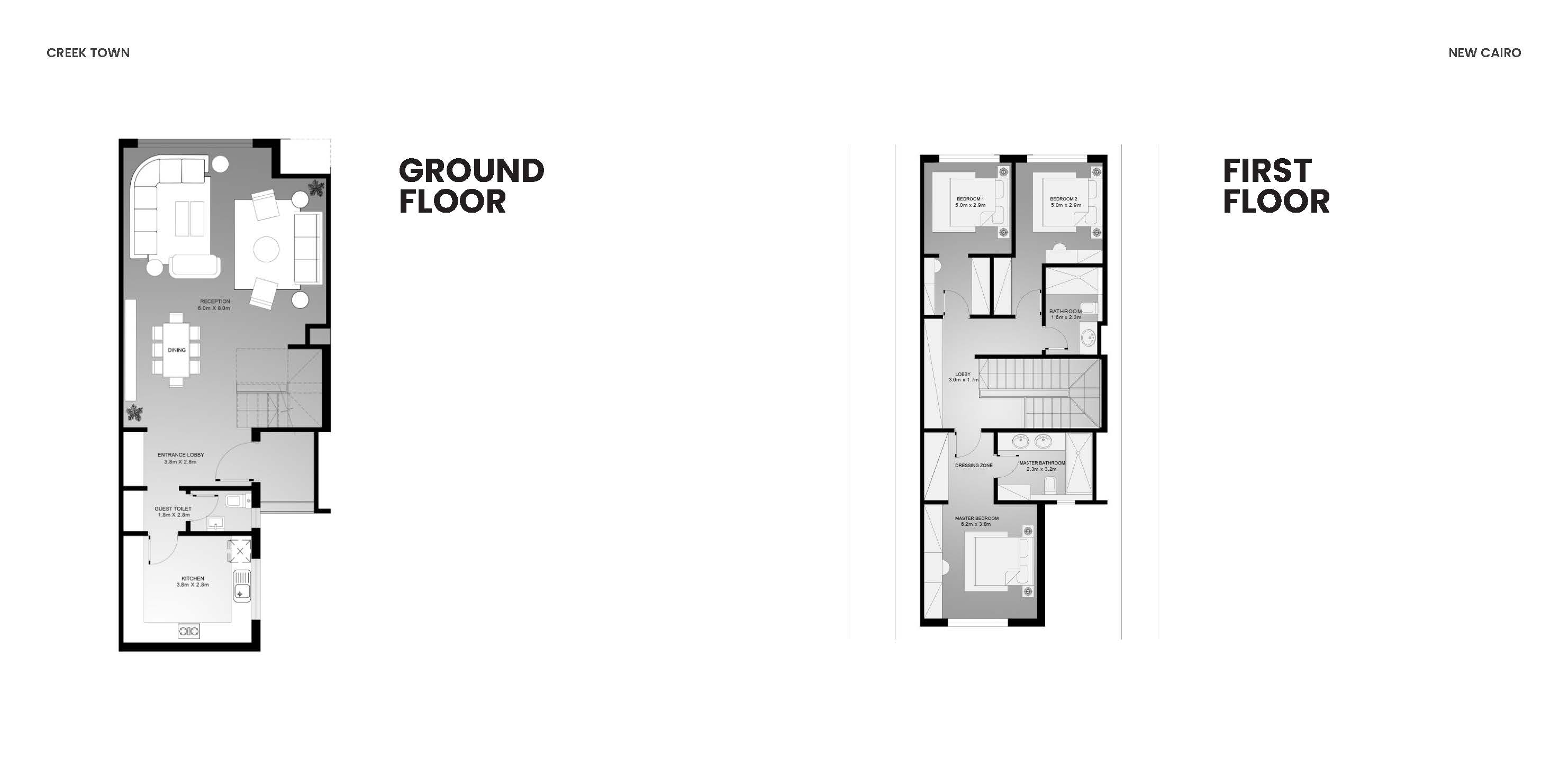 Plan 5 - Creek Town New Cairo Compound Khozam Real Estate