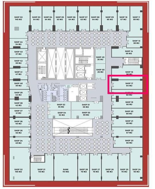 Floor Plan - Sixty Iconic Tower Egypt Al Boroj Development