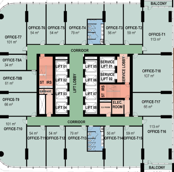 Floor Plan - Sixty Iconic Tower Egypt Al Boroj Development