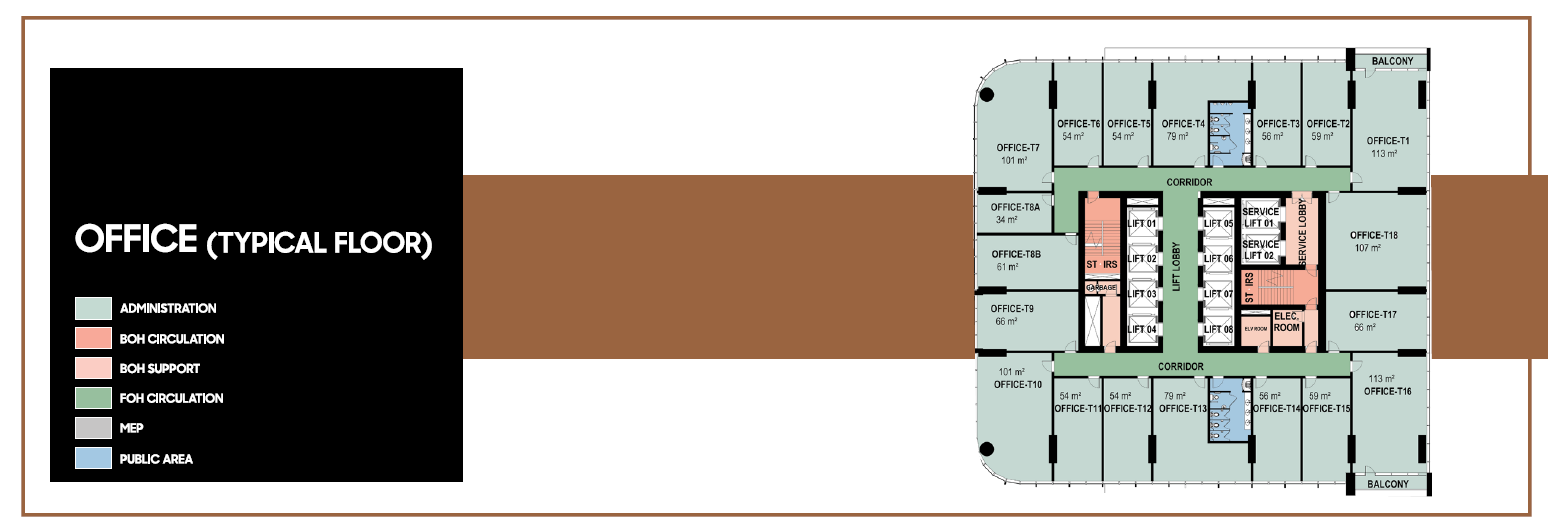 Floor Plan - Sixty Iconic Tower Egypt Al Boroj Development