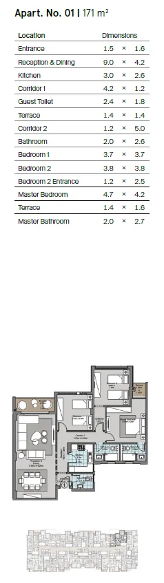 Apartment - كمبوند كاسيل لاند مارك العاصمة الادارية - Castle Landmark New Capital