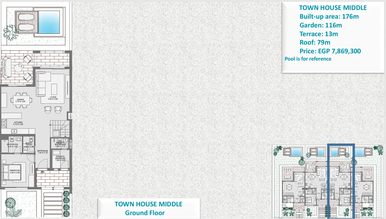 Townhouse - قرية مكادي هايتس الغردقة أوراسكوم العقارية - Makadi Heights Hurghada
