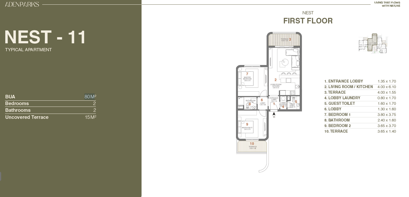Floor Plan - قرية مكادي هايتس الغردقة أوراسكوم العقارية - Makadi Heights Hurghada