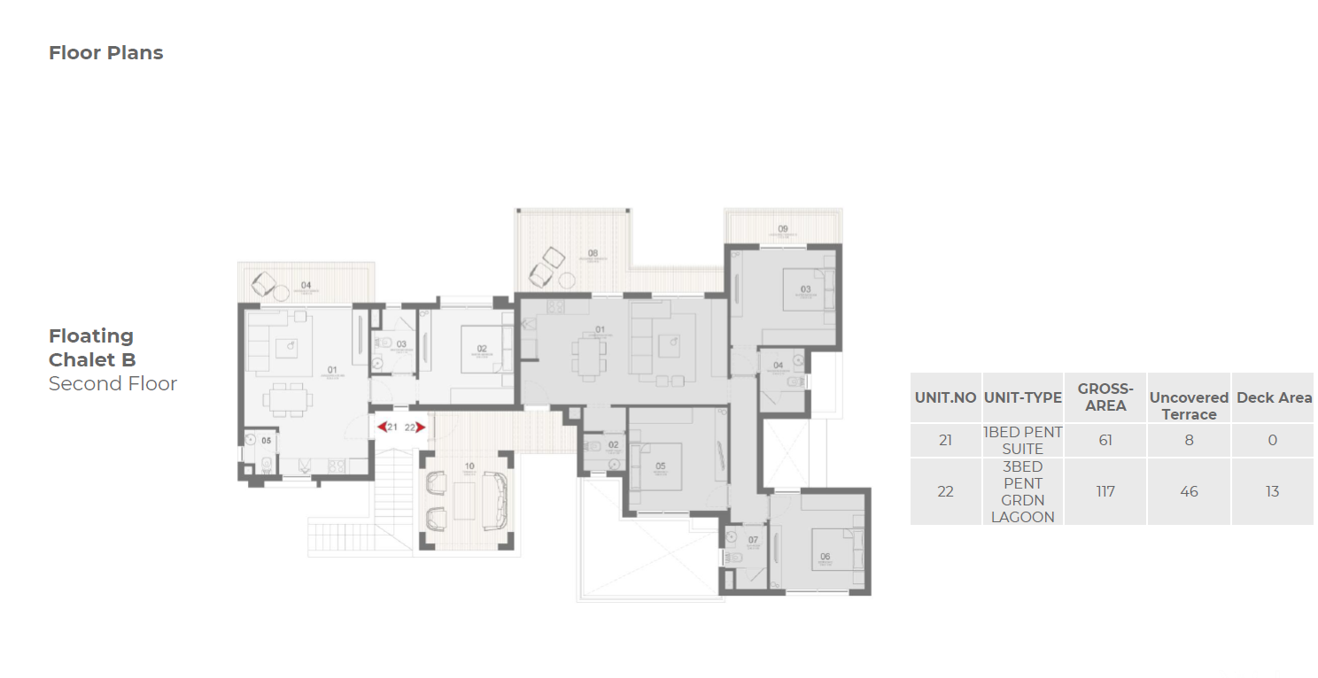 Floor Plan - قرية مكادي هايتس الغردقة أوراسكوم العقارية - Makadi Heights Hurghada
