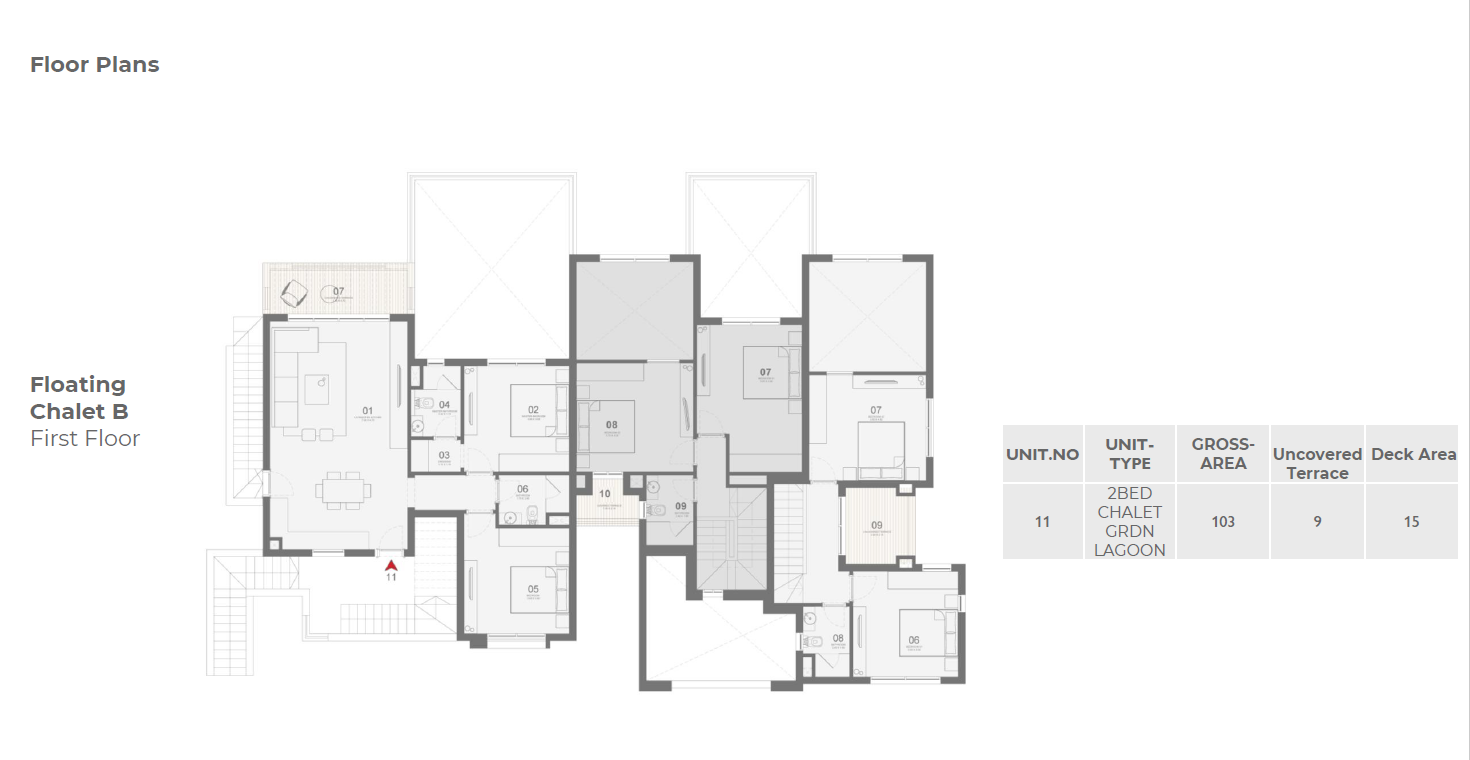 Floor Plan - قرية مكادي هايتس الغردقة أوراسكوم العقارية - Makadi Heights Hurghada