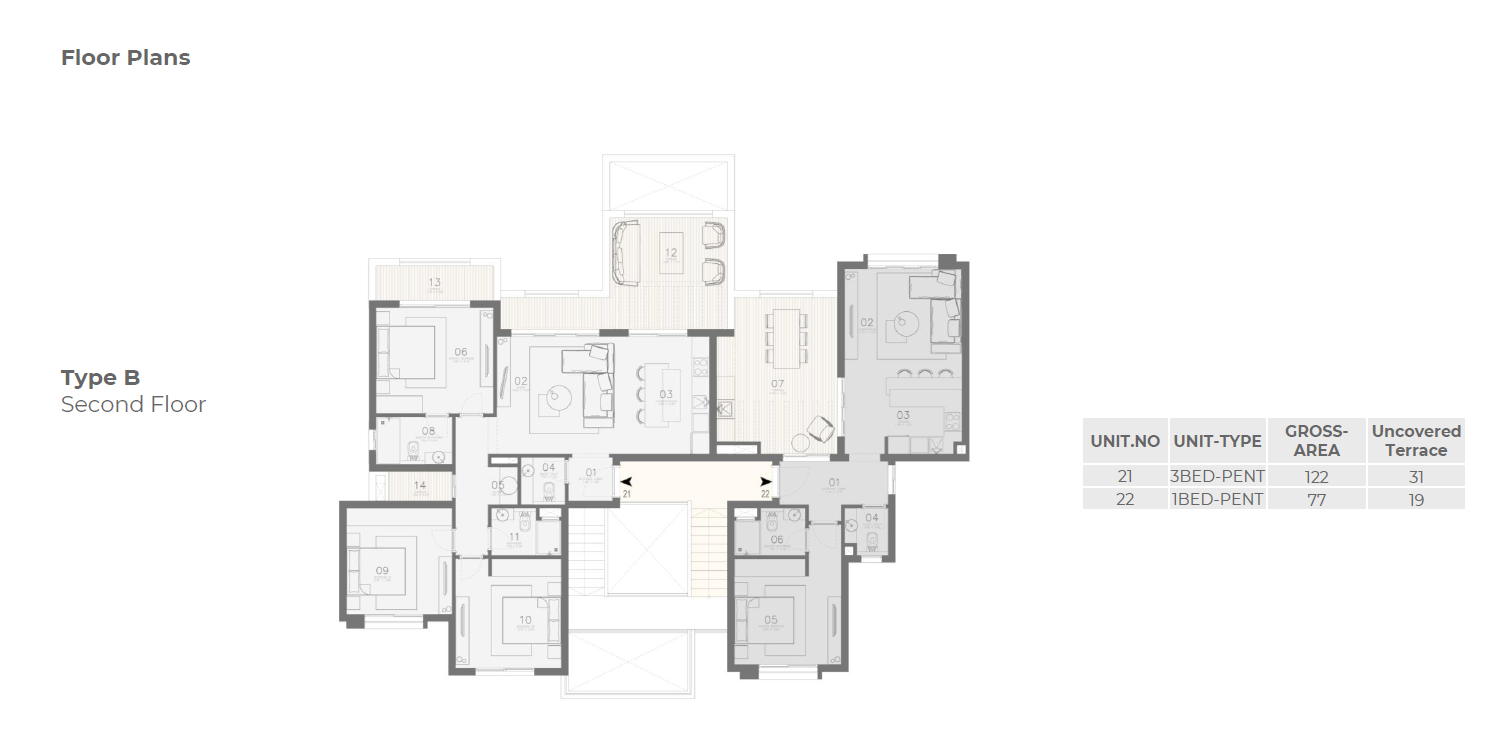 Floor Plan - قرية مكادي هايتس الغردقة أوراسكوم العقارية - Makadi Heights Hurghada