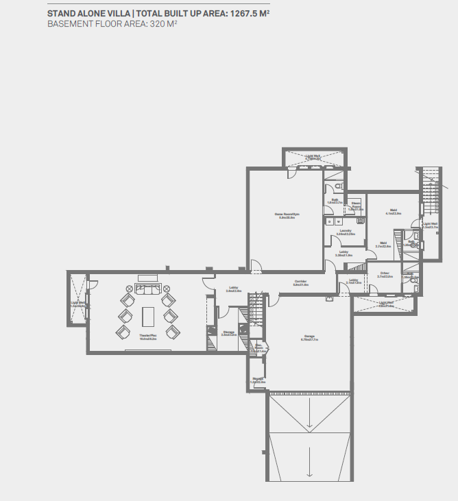Floor Plan - تاون هاوس للبيع في هايد بارك القاهره الجديده