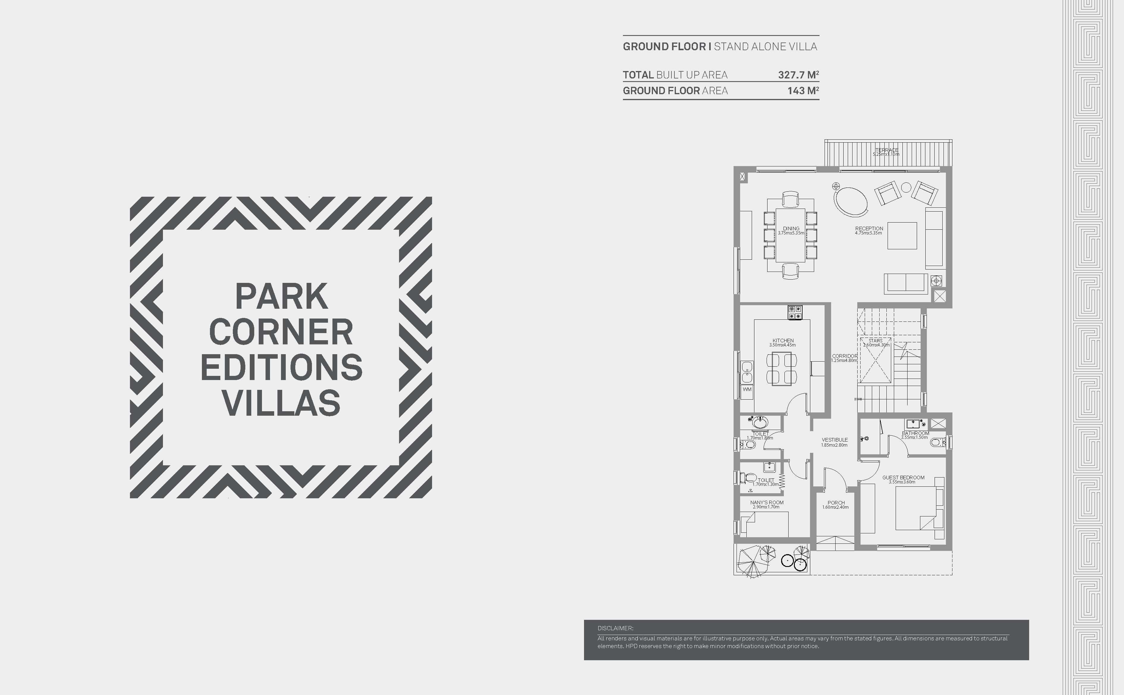 Floor Plan - Townhouse for sale in Hyde Park New Cairo