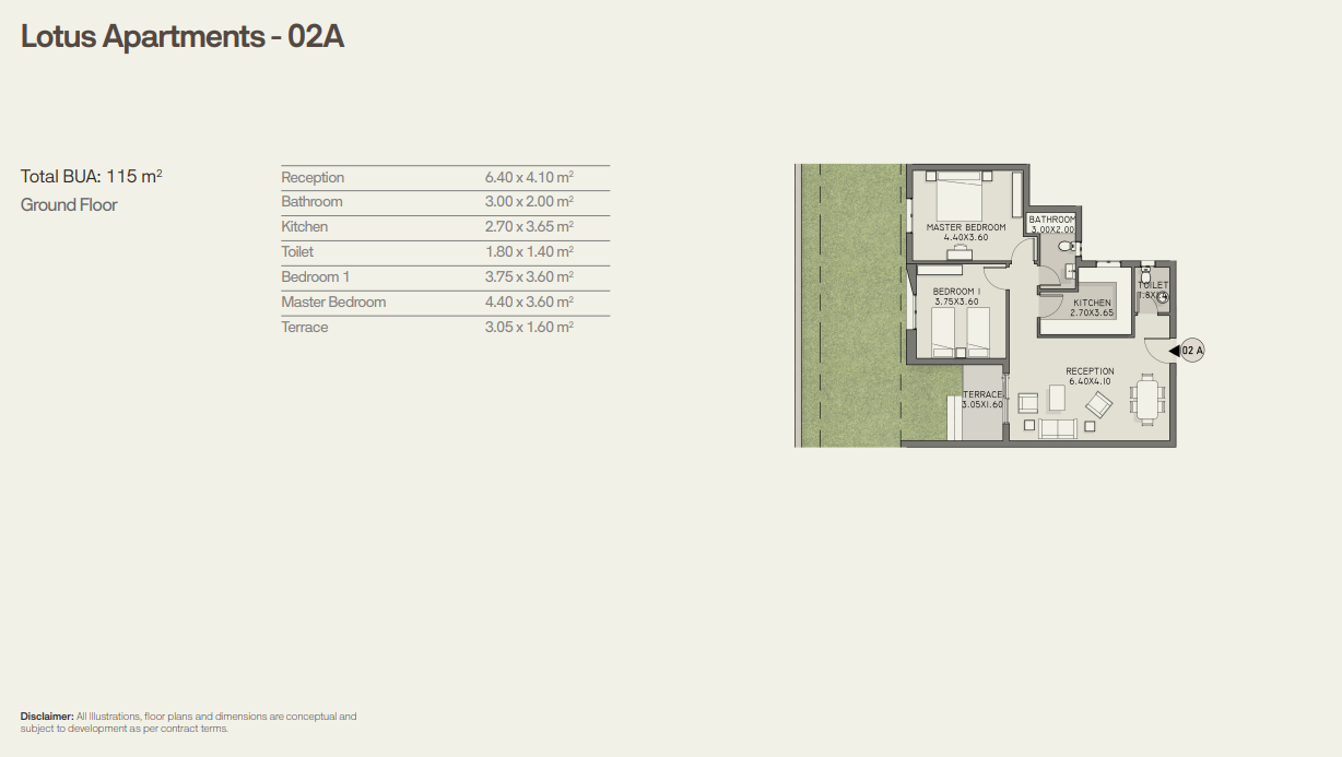 Floor Plan - شقق للبيع في تاج سيتي