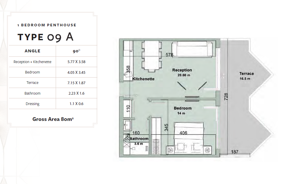 Floor Plan - Chalets for sale in Fouka Bay