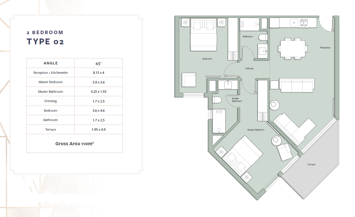 Floor Plan - Chalets for sale in Fouka Bay