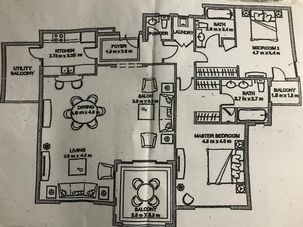 Floor Plan - Villas for sale in Uptown Cairo