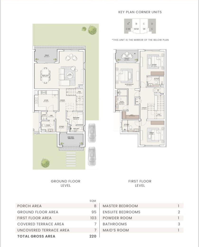 Floor Plan - Villas for sale in Uptown Cairo