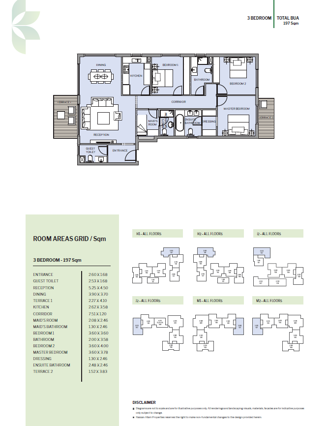Floor Plan - كمبوند هاب تاون المستقبل سيتي حسن علام بروبرتيز - Haptown Mostakbal City Compound