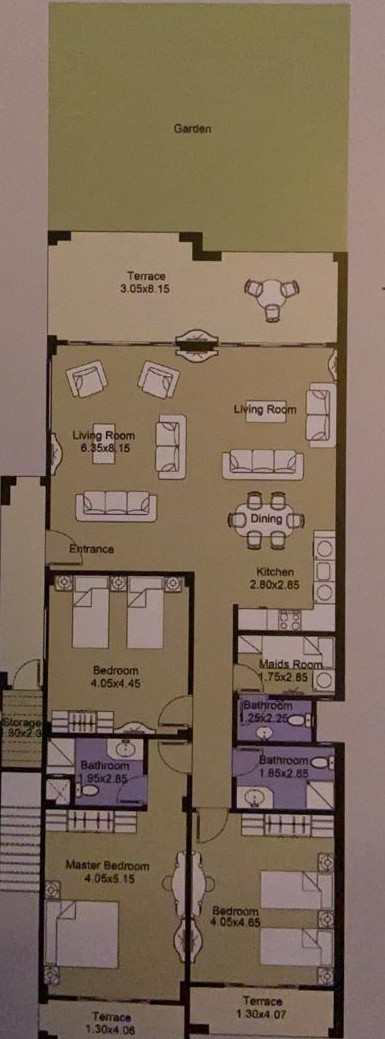 Floor Plan - شاليهات للبيع في لافيستا جاردنز السخنة