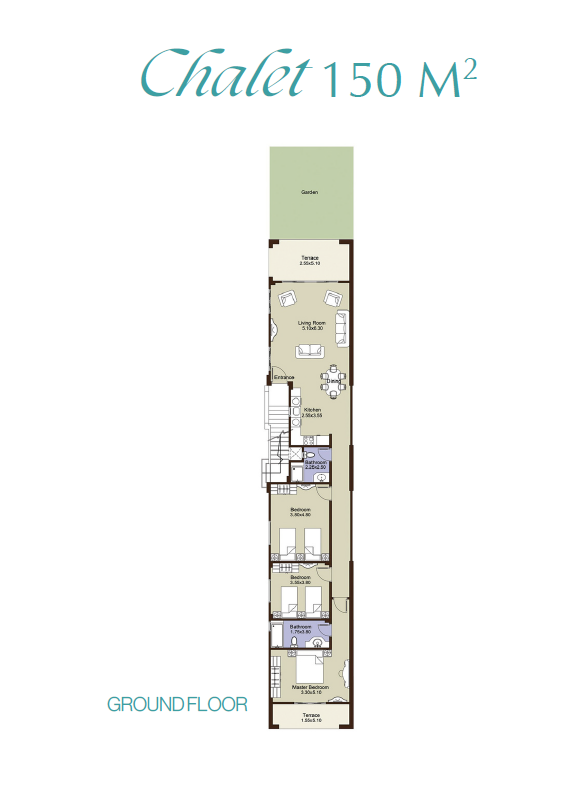 Floor Plan - شاليهات للبيع في لافيستا جاردنز السخنة