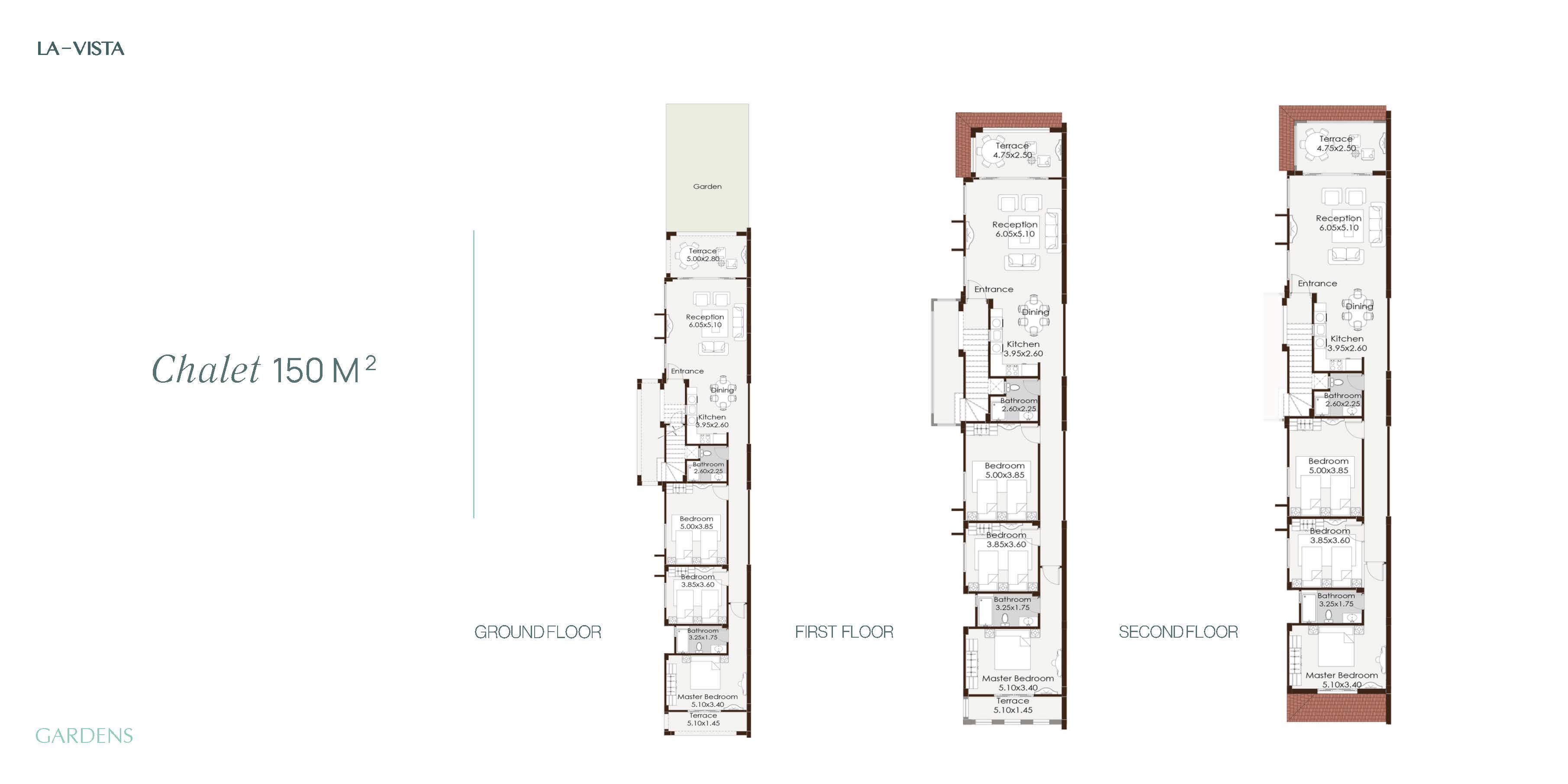Floor Plan - Chalets for sale in La Vista Gardens Sokhna