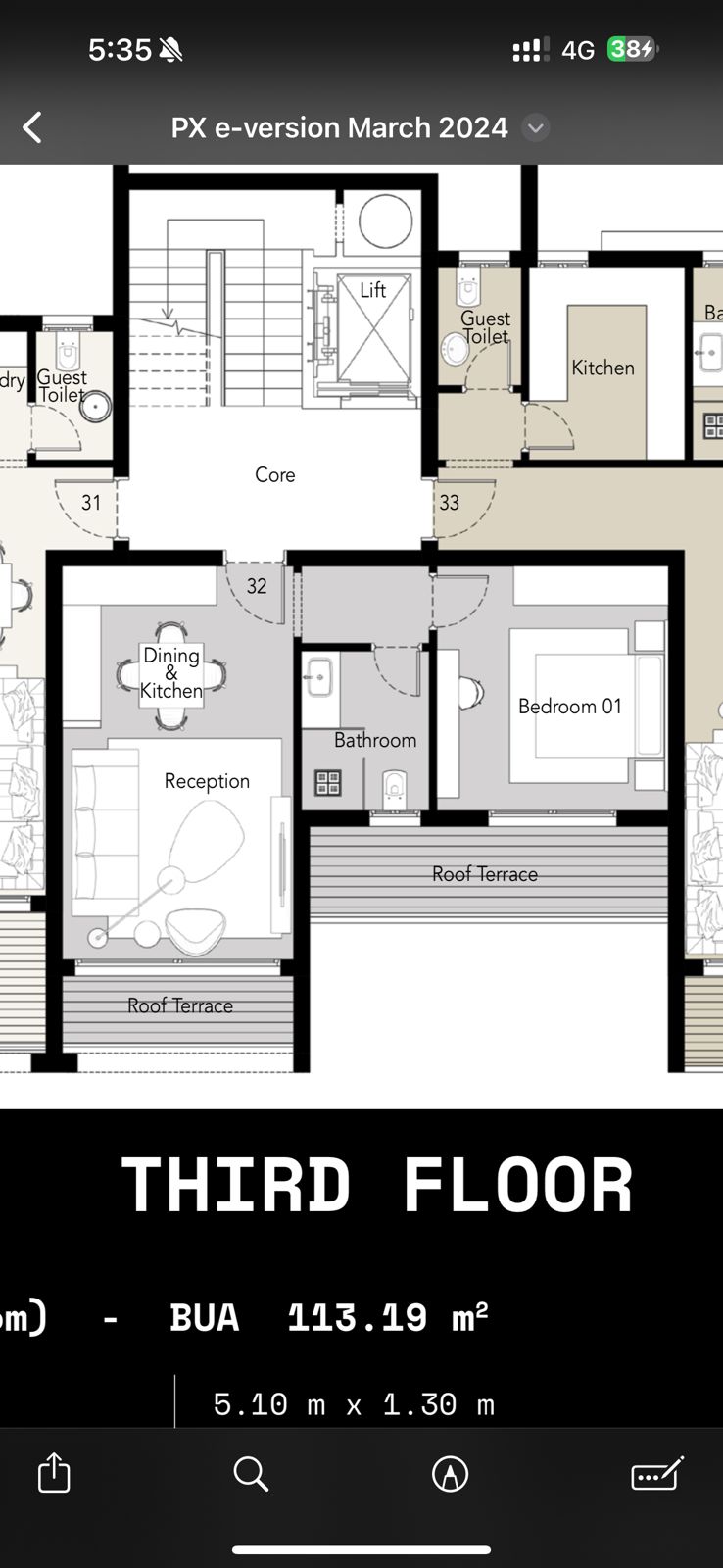 Floor Plan - Apartments for sale in Palm Hills October