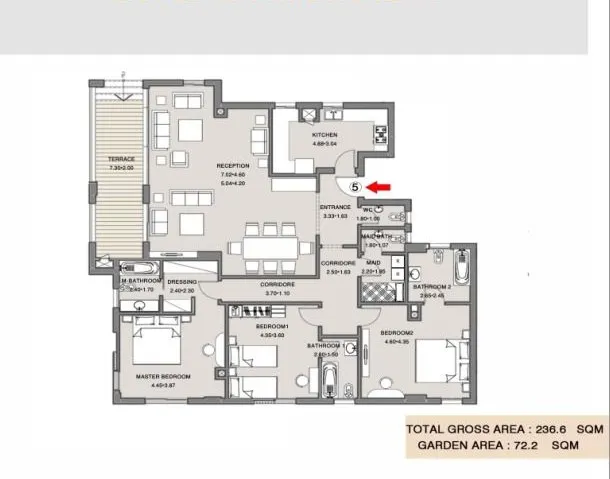 Apartment - Taj City New Cairo Compound Madinet Masr Company