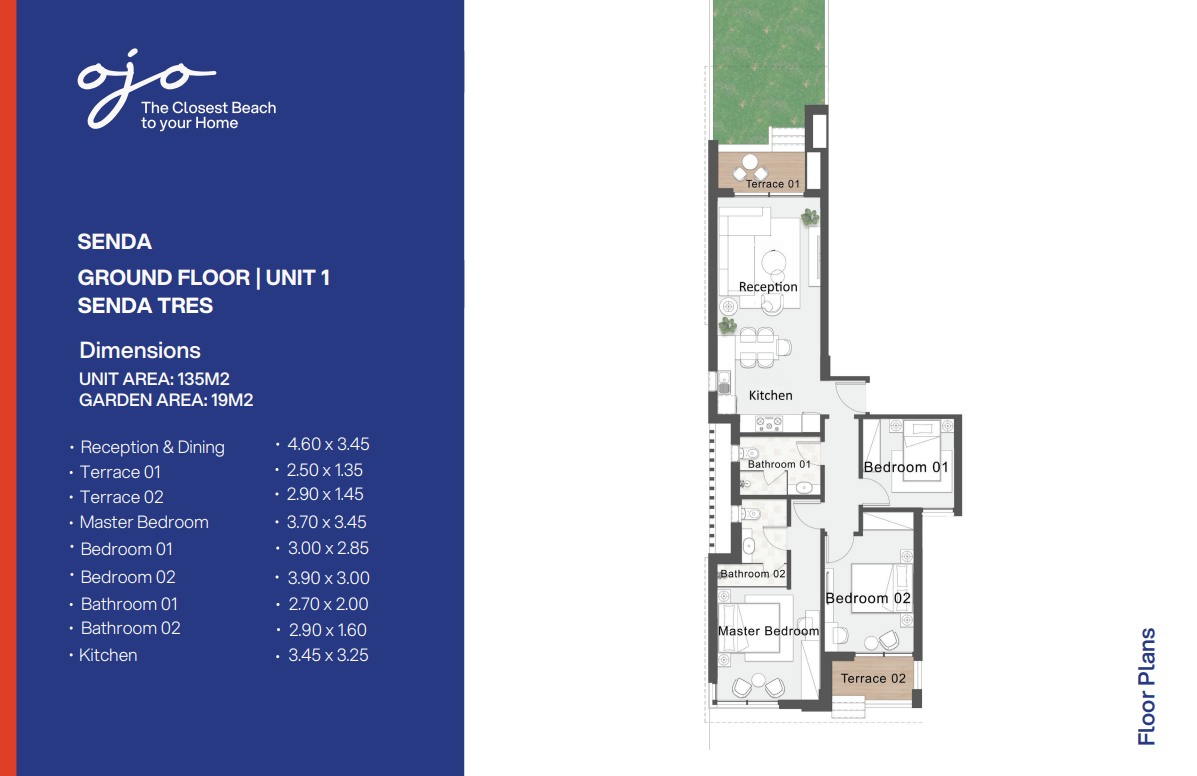 Floor Plan - Chalets for sale in Murano Sokhna