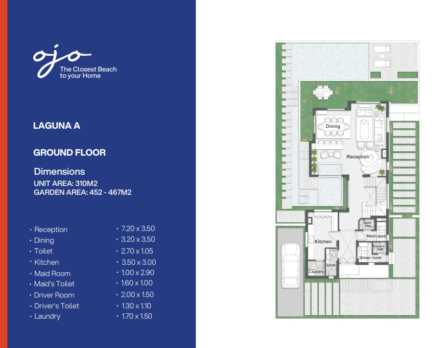 Floor Plan - Chalets for sale in Murano Sokhna
