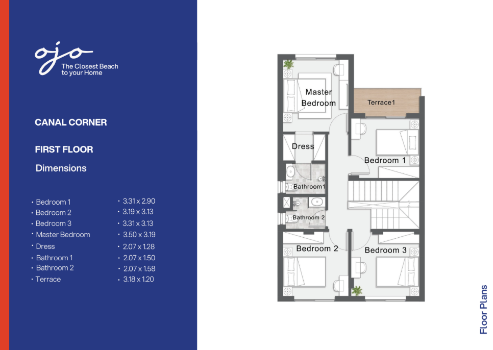 Floor Plan - Chalets for sale in Murano Sokhna