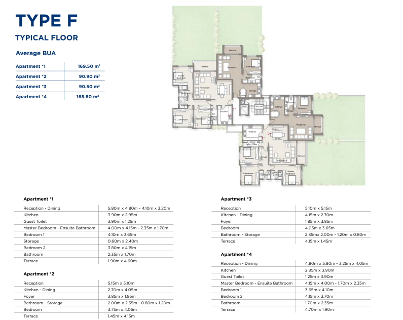 Floor Plan - شقق للبيع في بالم بارك اكتوبر