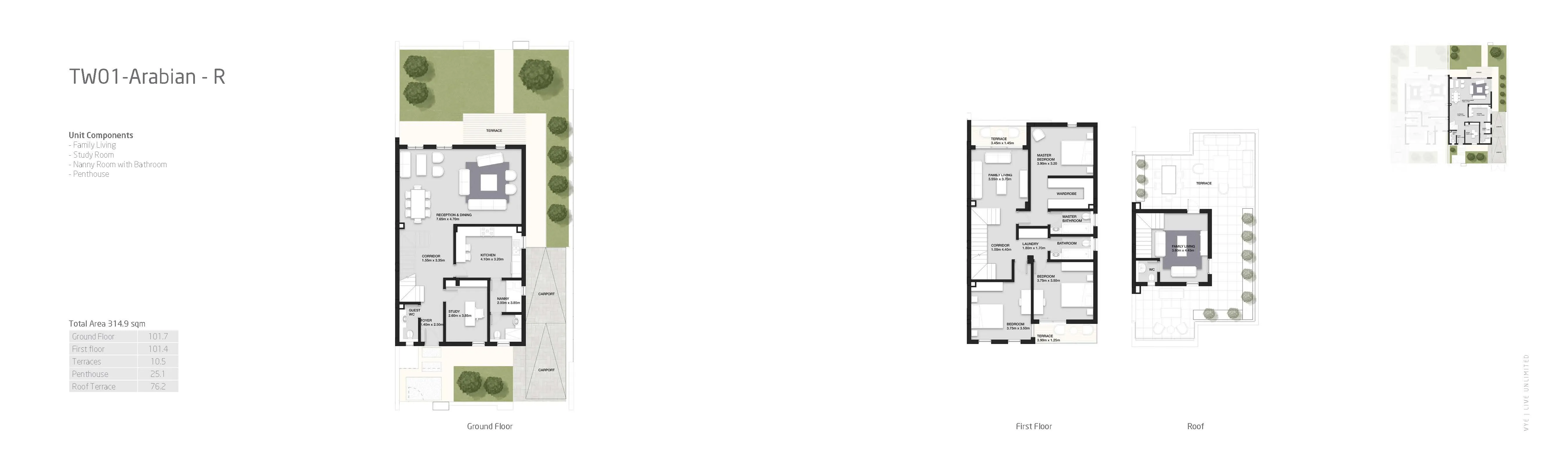 Twinhouse - كمبوند فاي سوديك الشيخ زايد - Vye Sodic New Zayed Compound