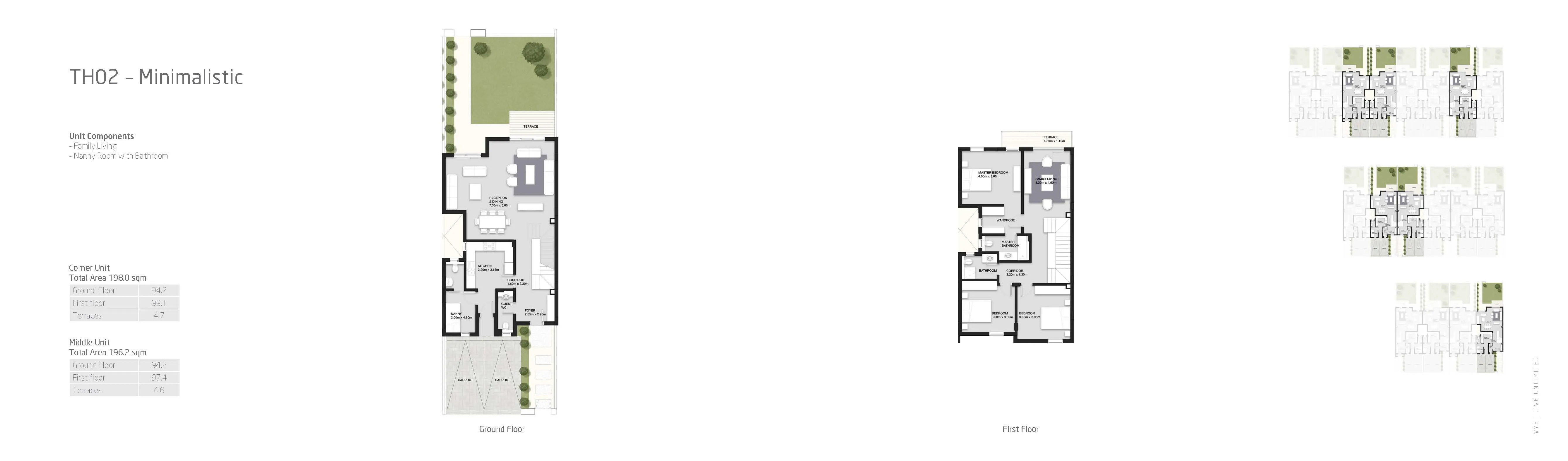Townhouse - كمبوند فاي سوديك الشيخ زايد - Vye Sodic New Zayed Compound