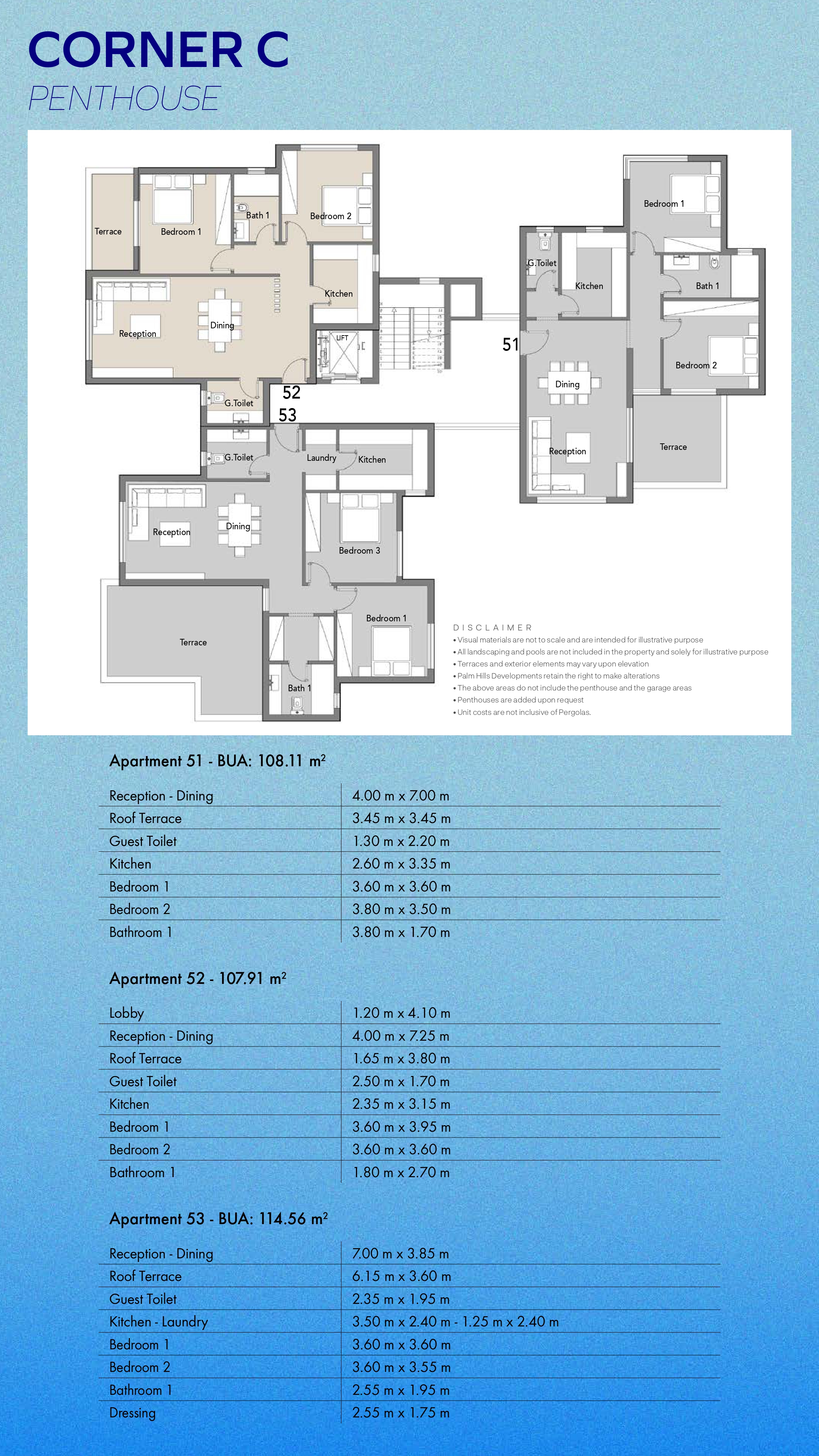 Floor Plan - شقق للبيع في بادية بالم هيلز