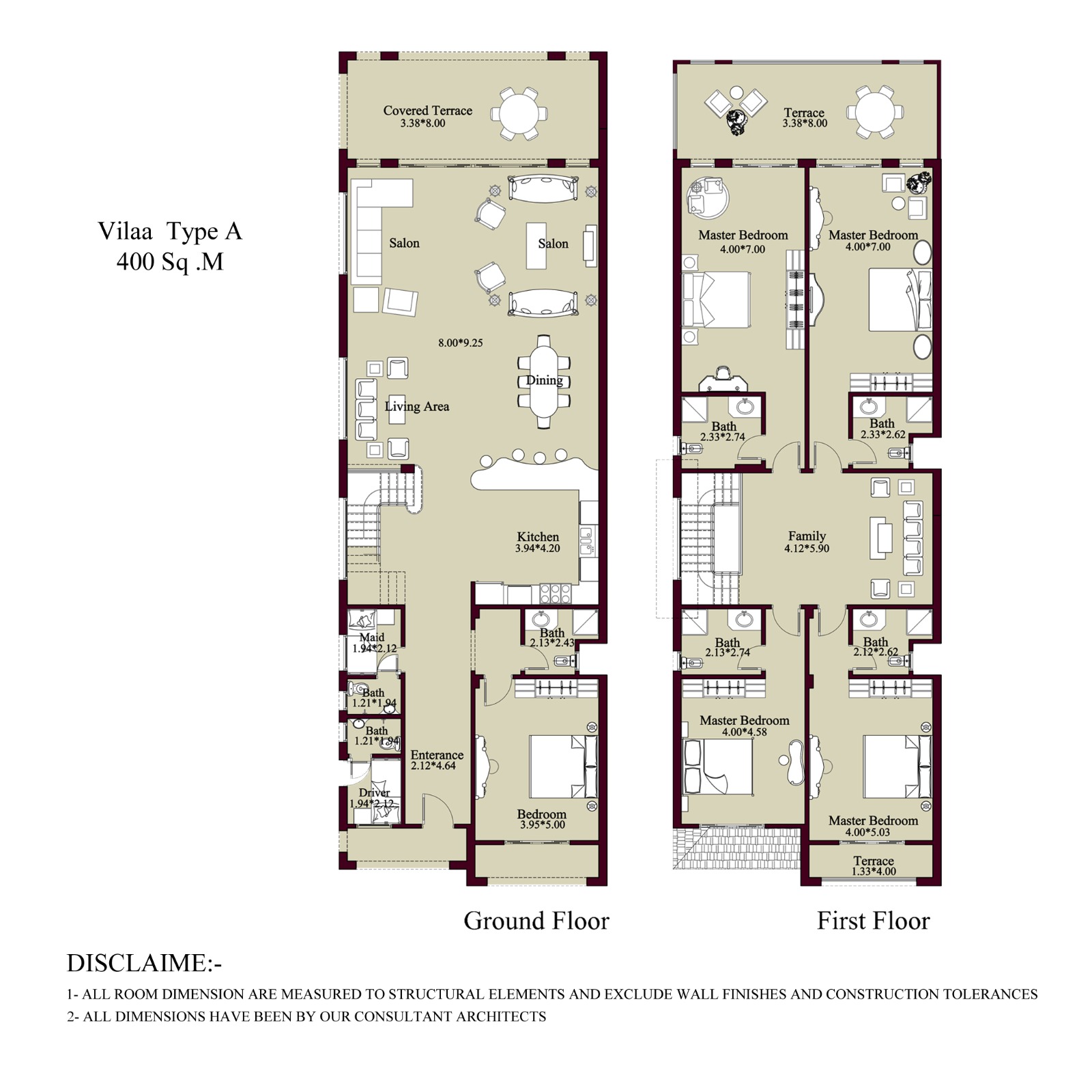 Floor Plan - شاليه للبيع في لافيستا 6 العين السخنة