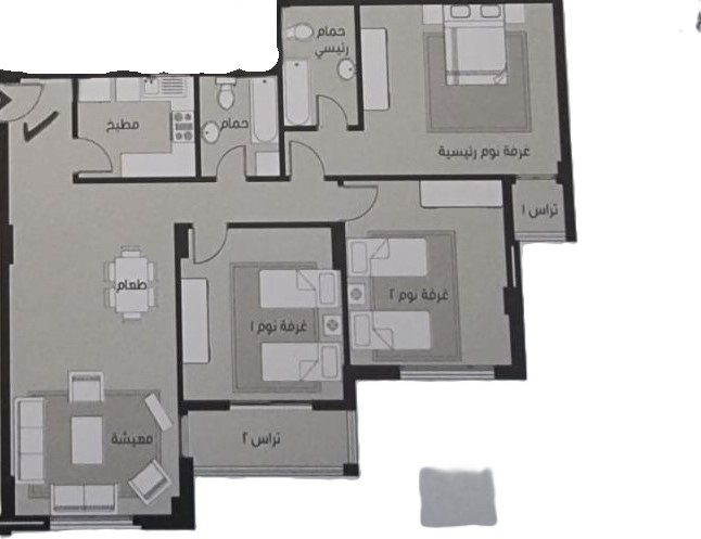 Floor Plan - Apartments for sale in Privado Madinaty