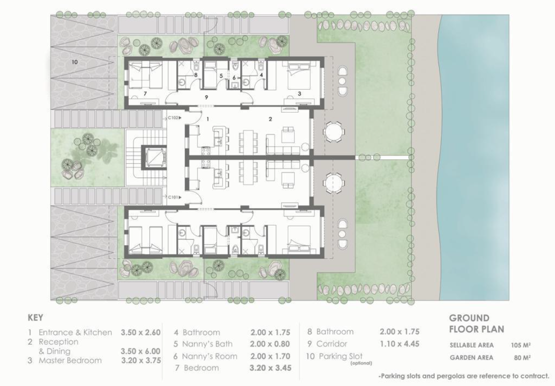 Floor Plan - قرية المصيف الساحل الشمالي إم تو العقارية - El Masyaf North Coast