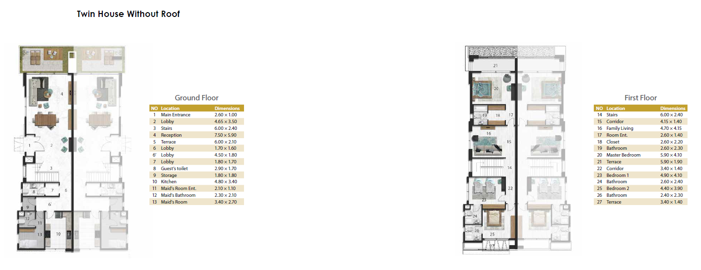 Floor Plan - كمبوند الهضبة 6 اكتوبر رؤية جروب - Hadaba Compound 6 October
