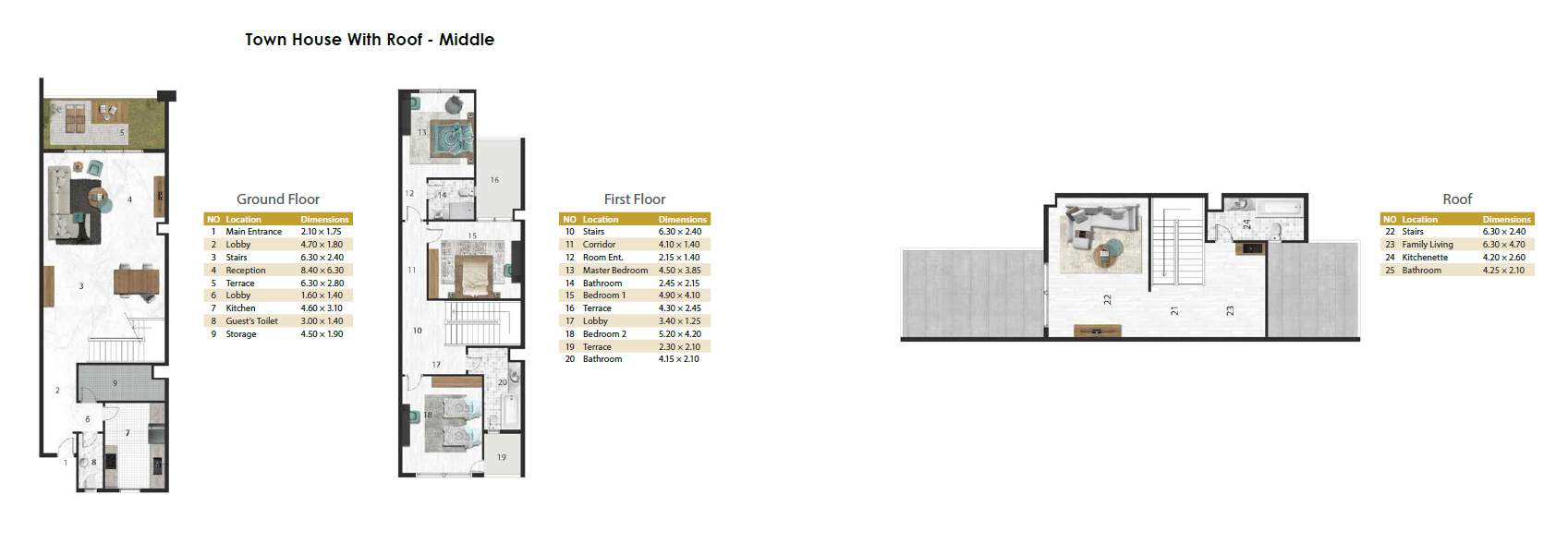 Floor Plan - كمبوند الهضبة 6 اكتوبر رؤية جروب - Hadaba Compound 6 October