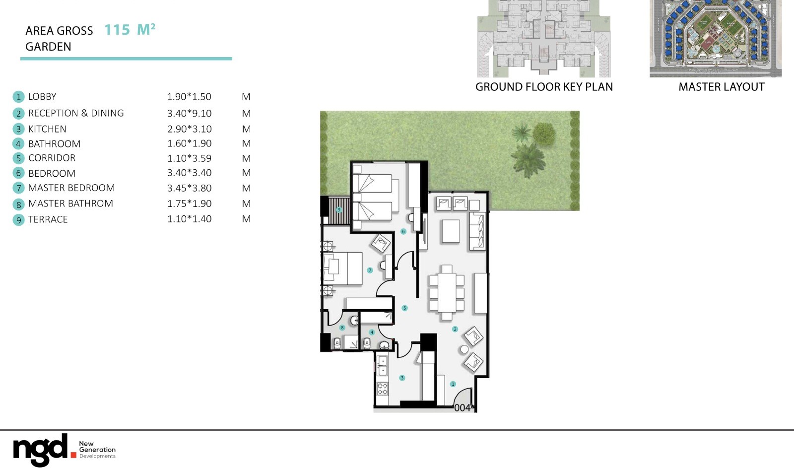 Floor Plan - لا كابيتال العلمين الجديدة بيراميدز للتطوير العقاري - La Capital New Alamein