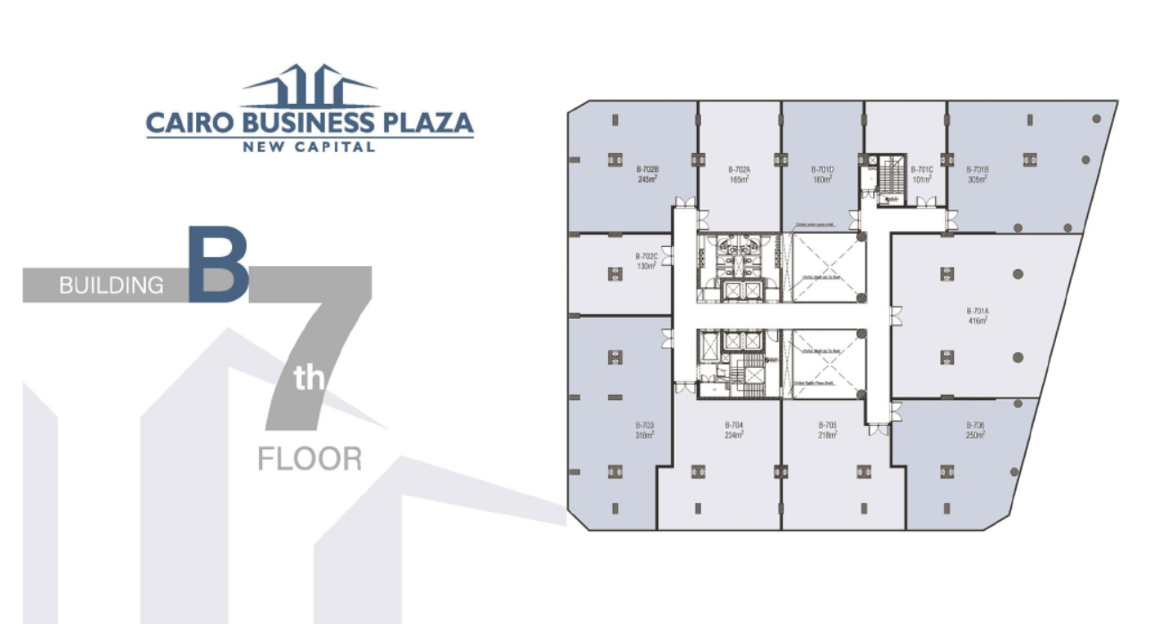 Floor Plan - كايرو بيزنس بلازا العاصمة الادارية الجديدة بيتر هوم - Cairo Business Plaza New Capital