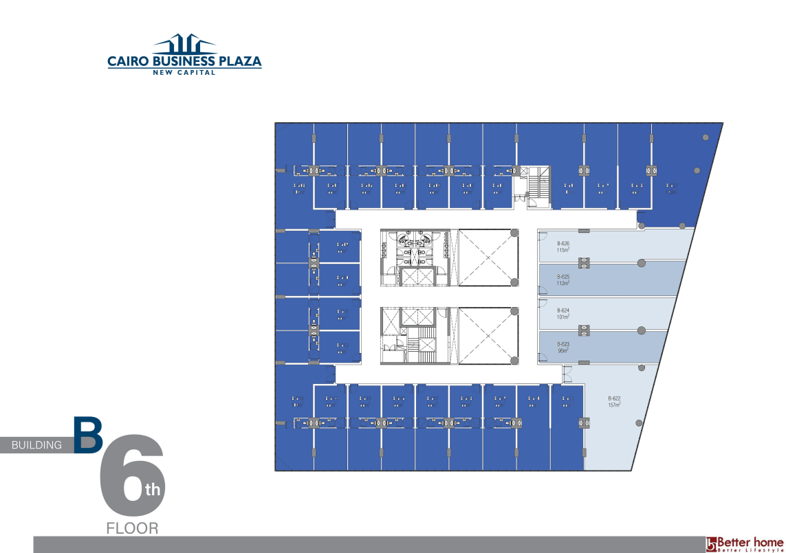 Floor Plan - Cairo Business Plaza New Capital Better Home Development