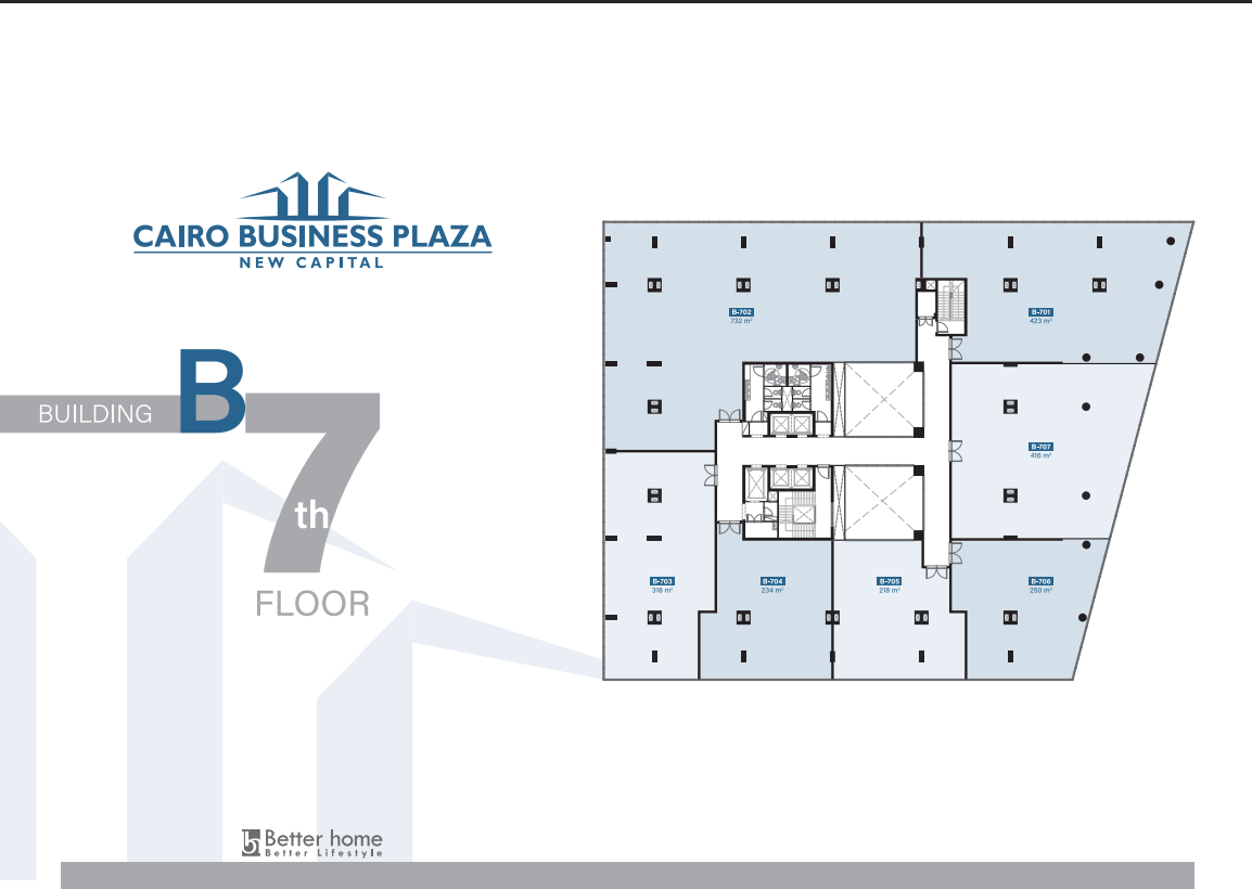 Floor Plan - كايرو بيزنس بلازا العاصمة الادارية الجديدة بيتر هوم - Cairo Business Plaza New Capital