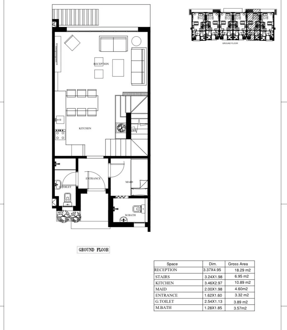 Townhouse - قرية سكالا ماونتن فيو الساحل الشمالي - Skala