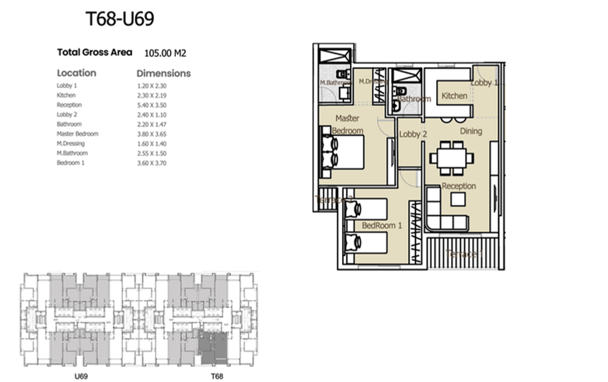 Plan 3 - Azad Views New Cairo El Tameer Developments