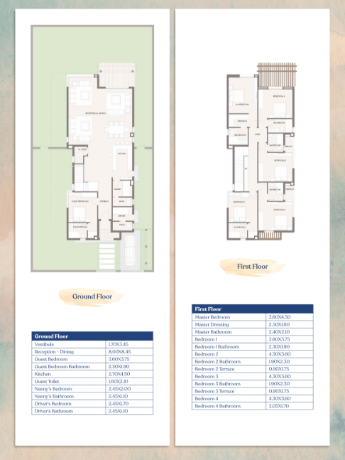 Floor Plan - Hacienda West North Coast Palm Hills Development