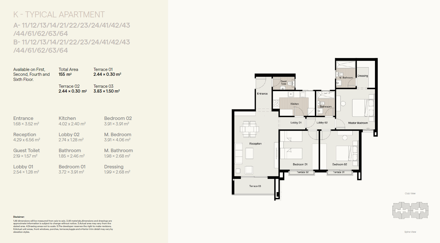 Floor Plan - Residence 8 New Capital Sky Abu Dhabi Developments