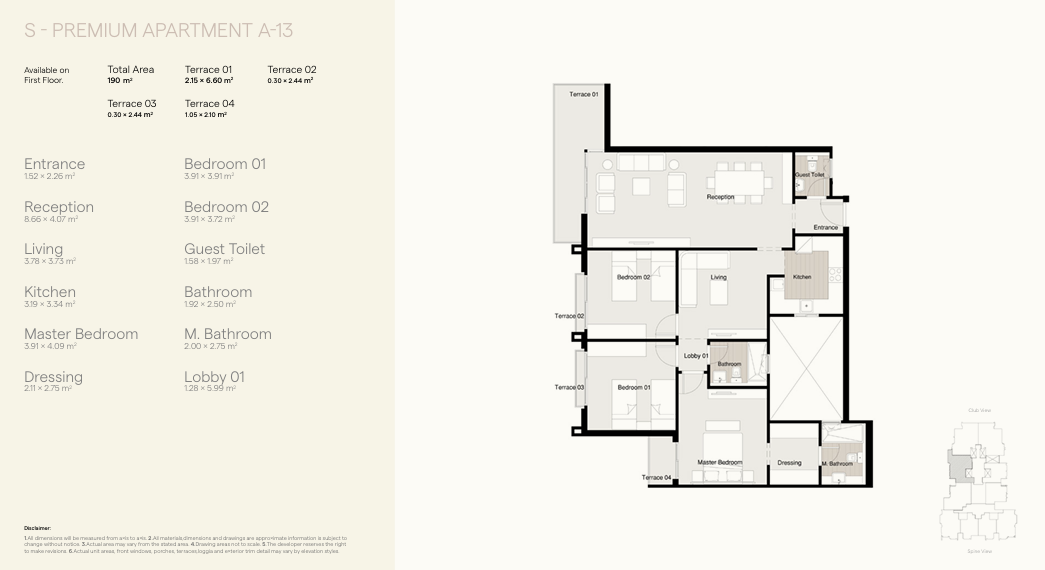 Floor Plan - Residence 8 New Capital Sky Abu Dhabi Developments