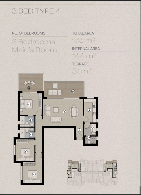 Floor Plan - سيلفر ساندس الساحل الشمالي اورا للتطوير العقاري - Silver Sands North Coast
