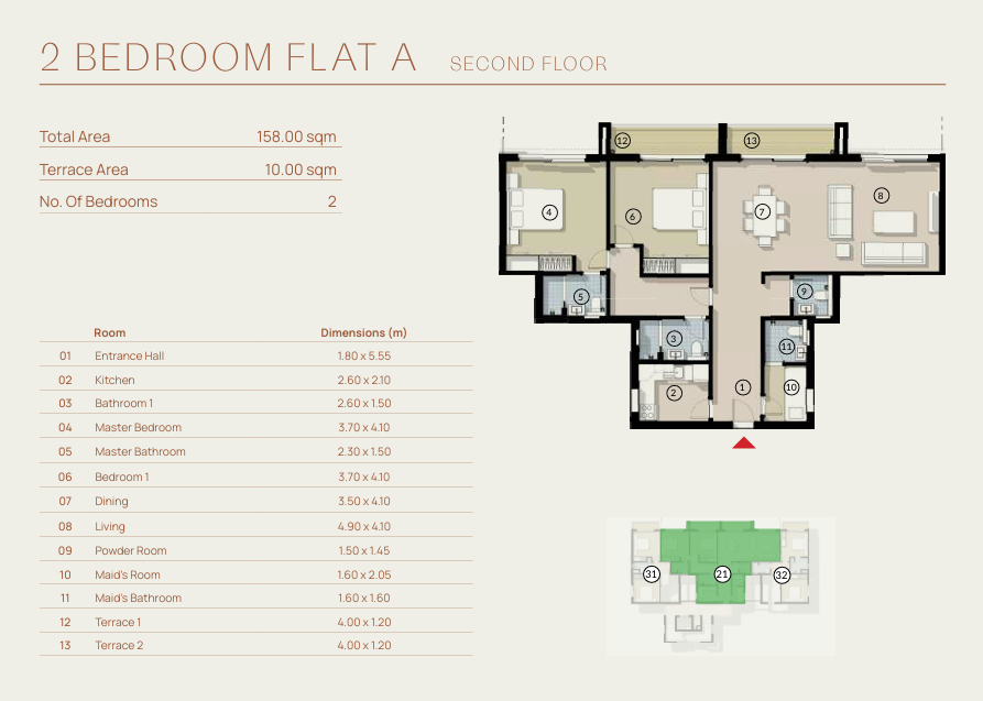 Floor Plan - سيلفر ساندس الساحل الشمالي اورا للتطوير العقاري - Silver Sands North Coast