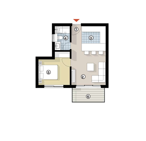 Floor Plan - سيلفر ساندس الساحل الشمالي اورا للتطوير العقاري - Silver Sands North Coast