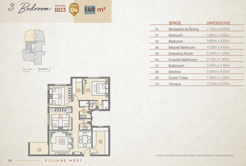 Floor Plan - Village West Compound Dorra Group