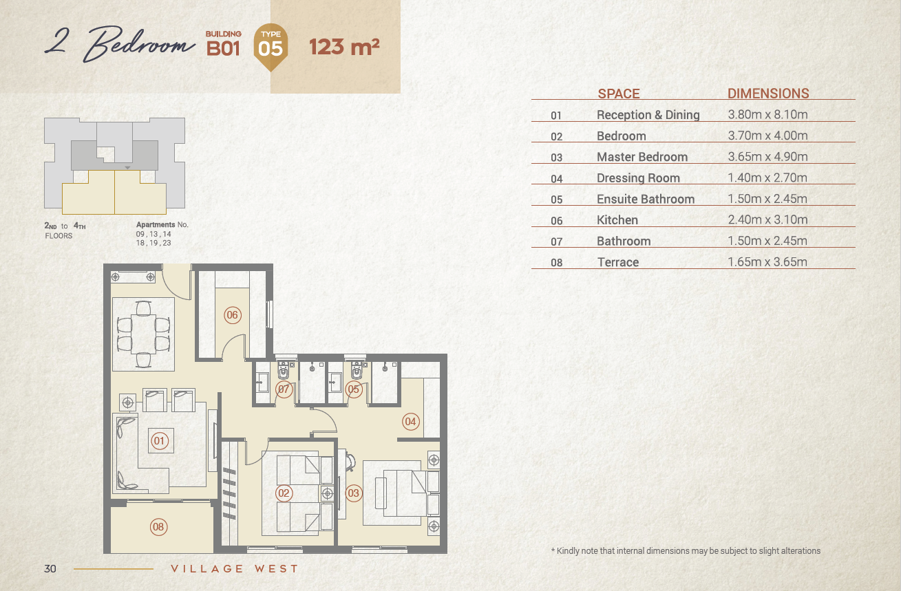 Floor Plan - Village West Compound Dorra Group
